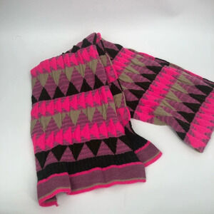 Bright Echo scarf.  Warm and cozy.  Bright pink